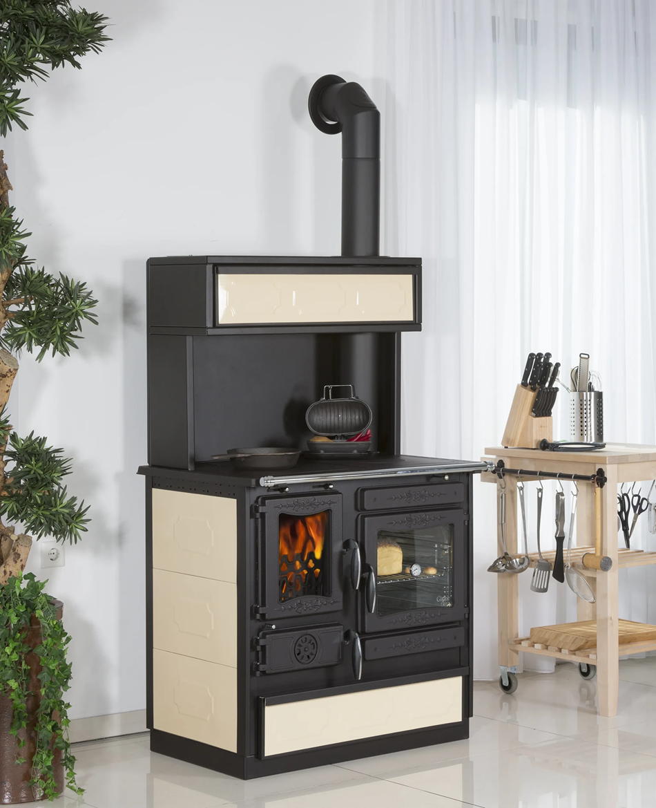 Globe Fire Alhena Holzherd zum Kochen Backen und Heizen